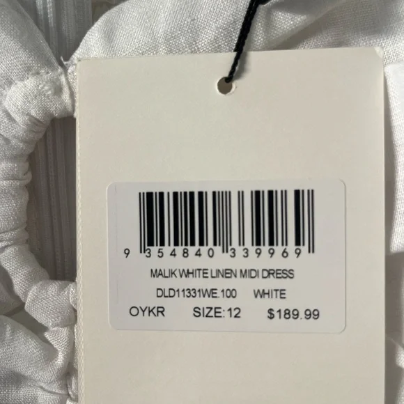 DISSH White Off-Shoulder Midi Dress - Picture 7 of 8